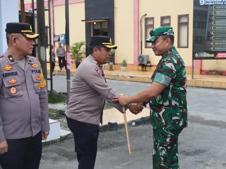 Pangdam I/BB Mayjen TNI Rio Ferdianto Sambangi Mako Polresta Deli Serdang